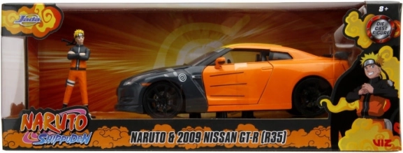 Jada Toys Naruto Shippuden Nissan GT-R met figuur 1:24