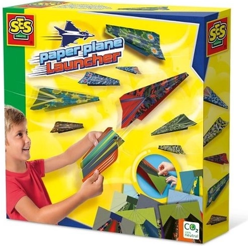 SES Creative lanceerder voor papieren vliegtuigjes