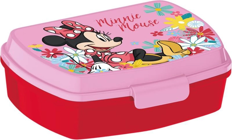Minnie broodtrommel plastic 17,5 × 14,5 × 6,5 cm