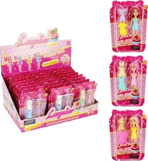 Laynier geurige mini-pop met diertje en accessoires