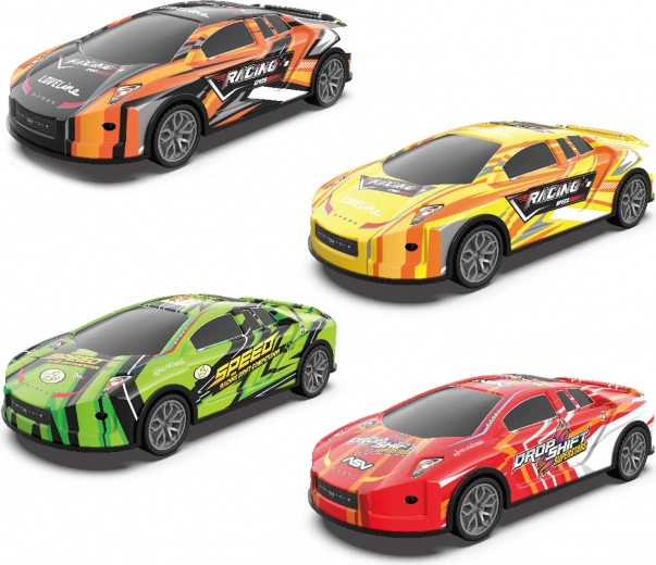 Driftend metalen autootje 17,5 cm