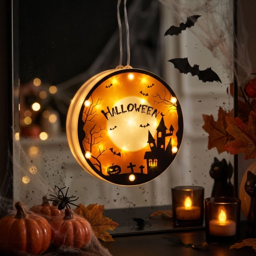 Halloween 3D decoratieve LED-lamp op batterijen