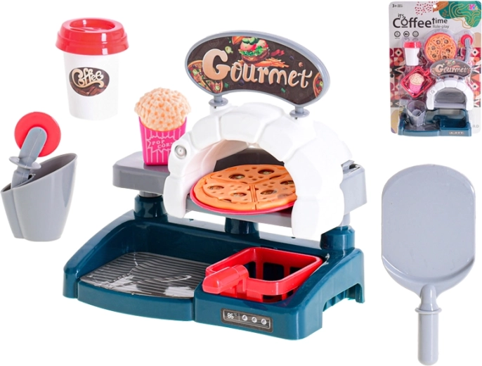 Fastfood pizzaset voor kinderen 16 × 16 cm, 8 stuks