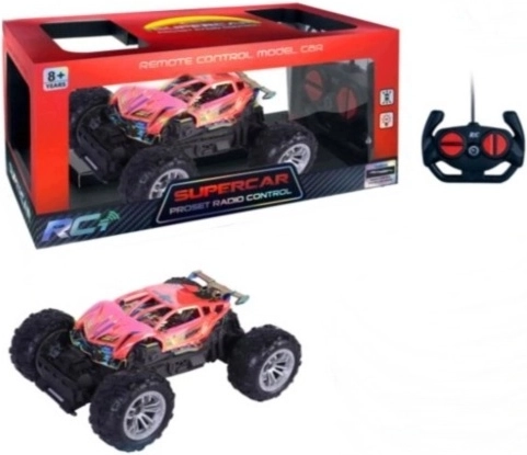 Rode terreinwagen met afstandsbediening