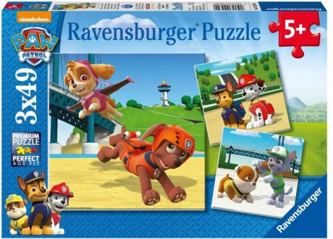 Ravensburger puzzel Paw Patrol 3×49 stukjes