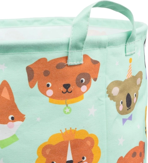 A Little Lovely Company opbergmand voor speelgoed – dierenvriendjes
