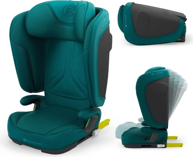 Kinderkraft opvouwbare autostoel Unity 2 i-Size 100–150 cm groen