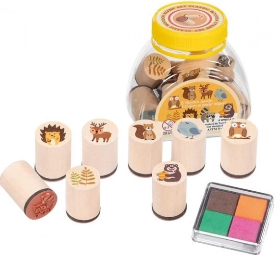 GOKI houten stempels – bosdieren