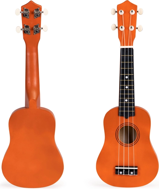 Houten ukulele voor kinderen met 4 nylonsnaren ECOTOYS