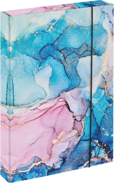 Mappen voor schoolschriften A4 Jumbo Marmer Roze