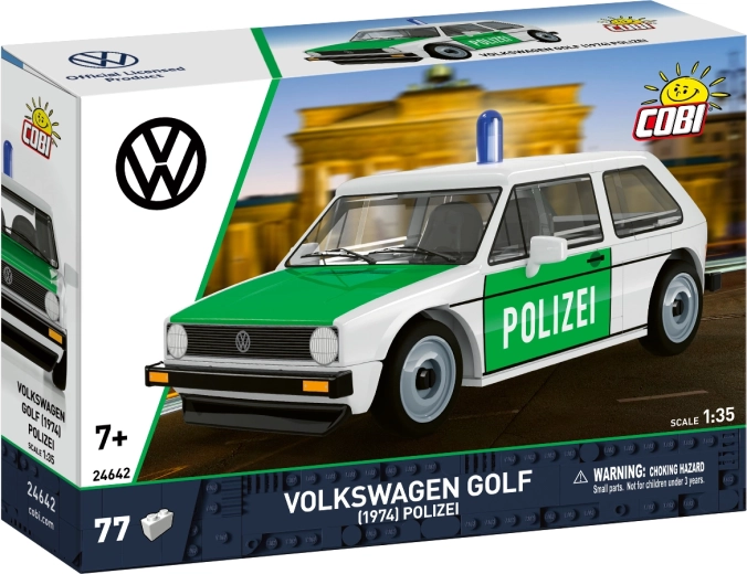 Cobi Volkswagen Golf I (1974) Polizei 1:35 - bouwset
