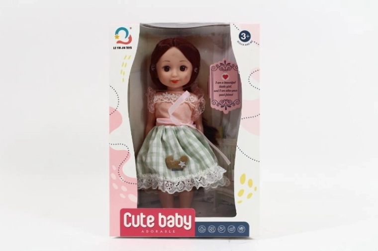 Pop 27 cm in een jurkje