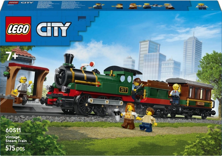 LEGO City Retrotrein met stoomlocomotief