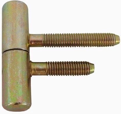 Deurheng met M8-schroef, lengte 50 mm, geel verzinkt