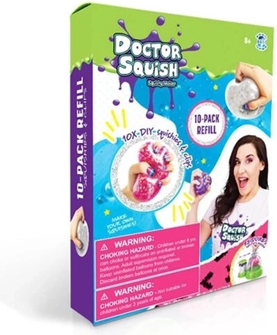 Doctor Squish set vervangende ballonnetjes voor het maken van knijpspeeltjes (10 stuks)