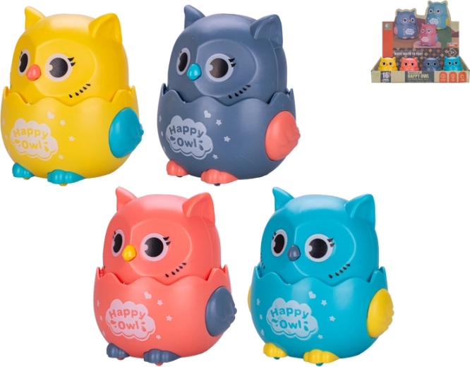 Uiltje dat rijdt na indrukken 7 cm – leuk speelgoed voor kinderen vanaf 3 jaar