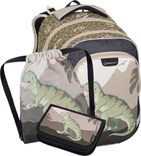 Bagmaster LUMI 24 C kleine schoolset voor eersteklassers met dinosaurus
