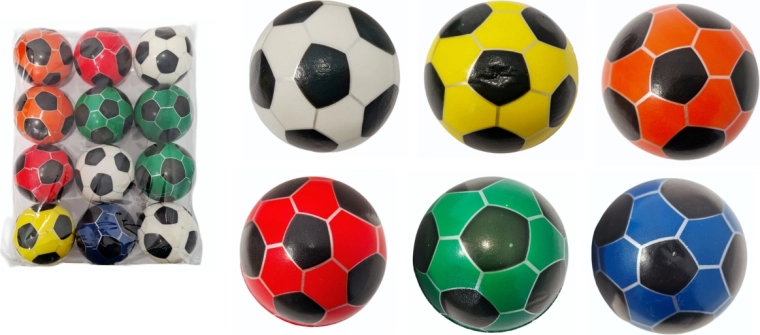 Zachte kleurrijke bal met sportief motief