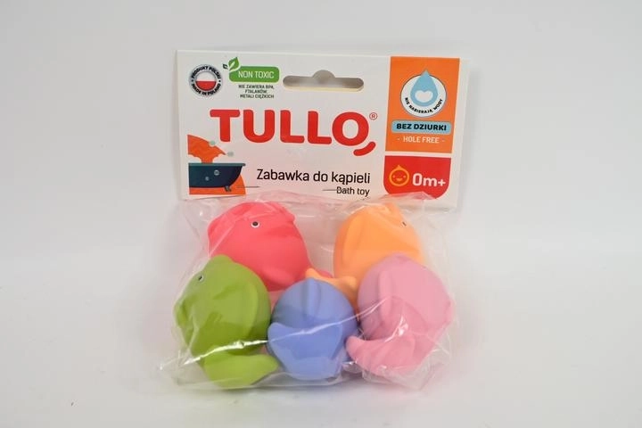 Kleurrijke badvisjes zonder gaatje (5 stuks)