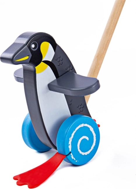 Bigjigs Houten loopwagen Pinguïn