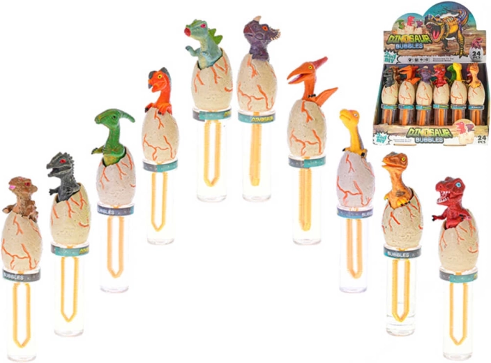 Bellenblaasstok dinosaurus in ei 16,5 cm - 1 stuk