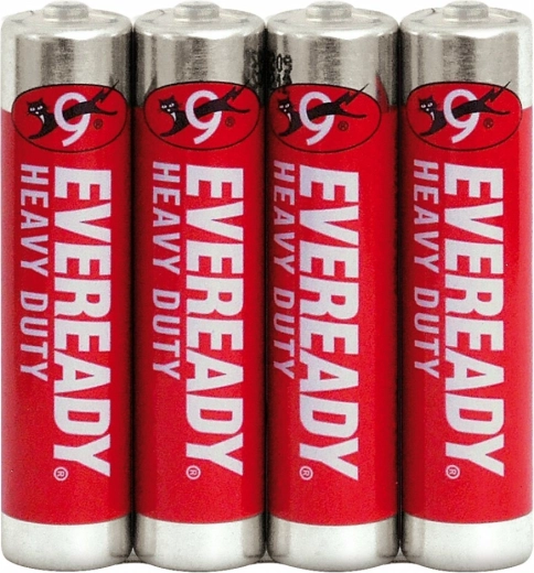 Energizer Eveready Heavy Duty Red AAA R03, 1,5 V – verpakking 4 stuks