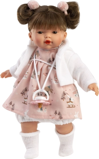 Llorens Vera realistische pratende en huilende pop 33 cm