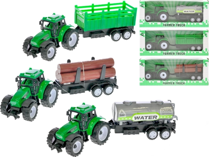 Tractor met aanhanger 21 cm met terugtrekmotor