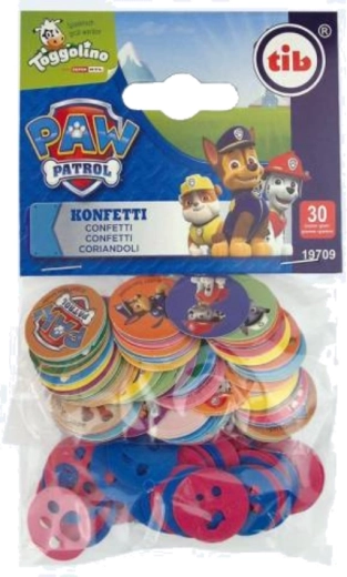 Paw Patrol decoratieve confetti 2,5 cm