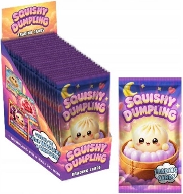 Squishy Dumlings gelamineerde verzamelkaarten in zakje