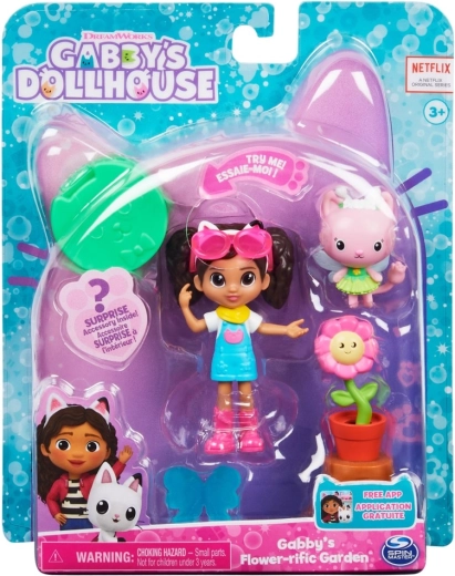 Gabby's Dollhouse kleine tuinset met Gábina-figuur
