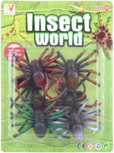 Collectie spinnen op kaart