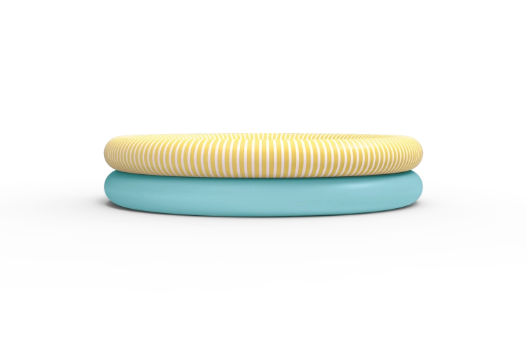 Quut opblaasbaar kinderbadje Banana blue 80 cm