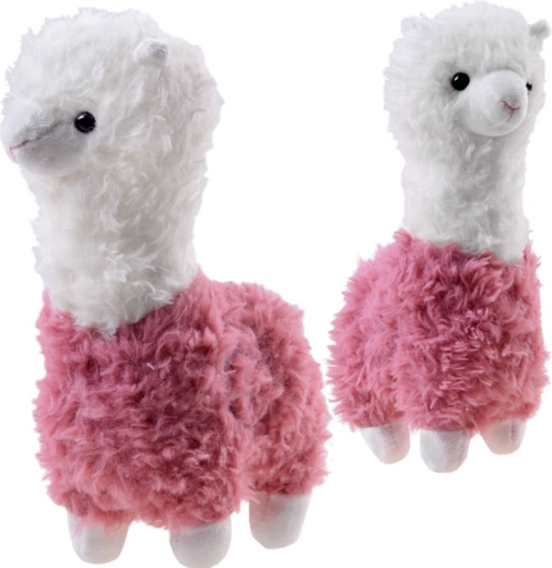 Pluchen alpaca – zachte lama 28 cm – Roze