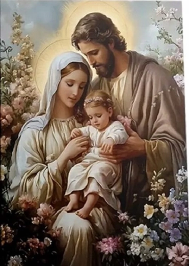 Diamond painting Heilige Familie 30 × 40 cm