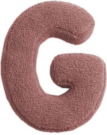 Mealini pluchen letter G roze - 1 stuk