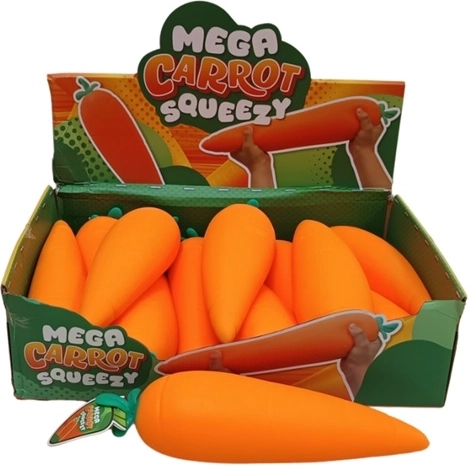 Mega squeeze rekbare anti-stresswortel XL jumbo
