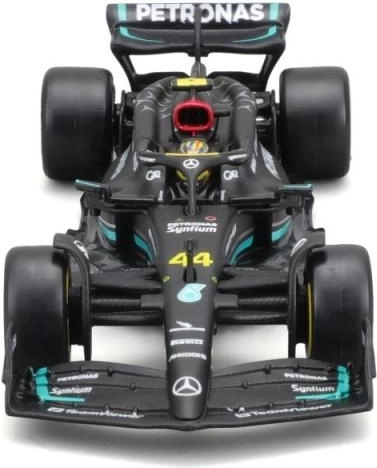 Metalen model F1 Mercedes‑AMG W14 E Performance (2023) met coureur George Russell 1:43 Bburago