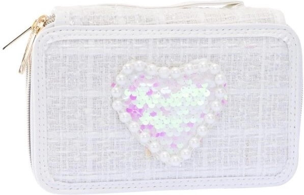 Driedelige tweed etui Girabrilla wit