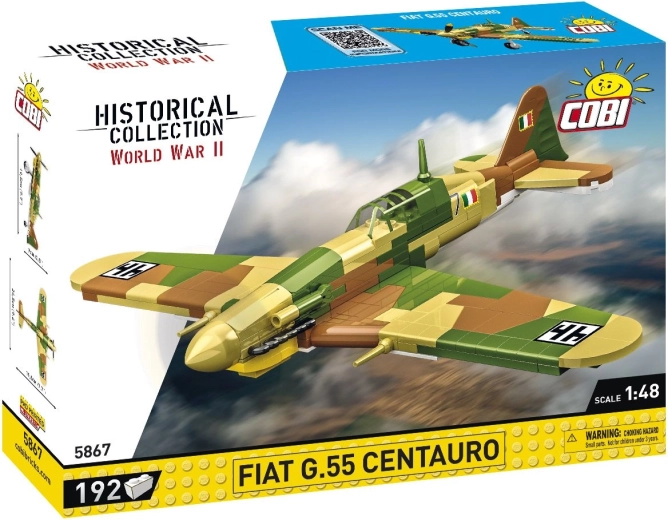 Cobi historical collection wwii fiat g.55 centauro 1:48 (192 onderdelen) - 1 stuk