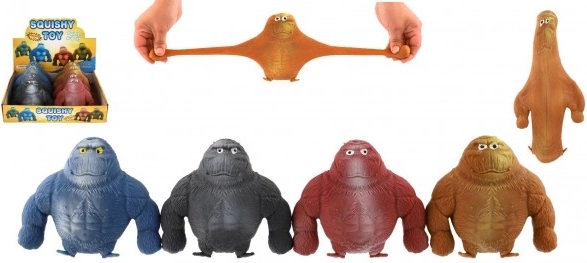 Antistress uitrekbare gorilla van siliconenmateriaal