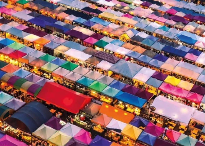 Puzzel Thais markt – 1000 stukjes GIBSONS