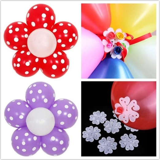 Kunststof ballonhouders TORO 6,5 cm, 10 stuks