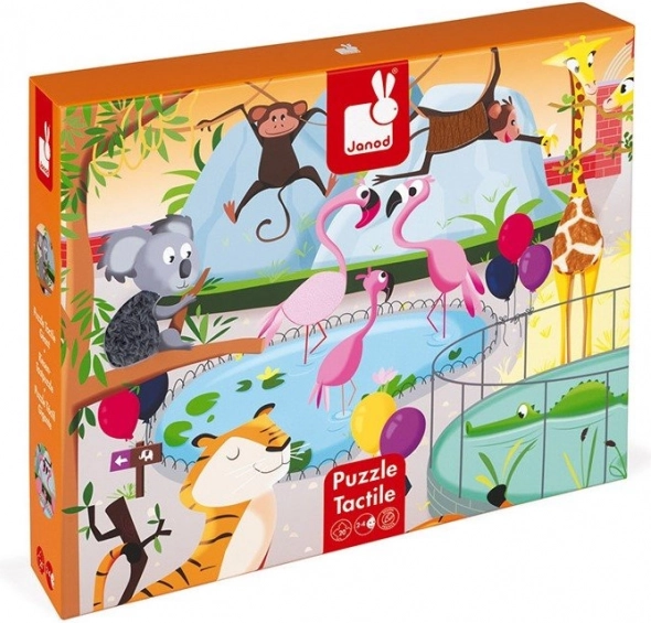 JANOD Voelpuzzel Dag in de Dierentuin 20 stukjes