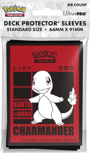 Beschermhoezen voor kaarten Ultra PRO Pokémon Charmander (65 stuks)