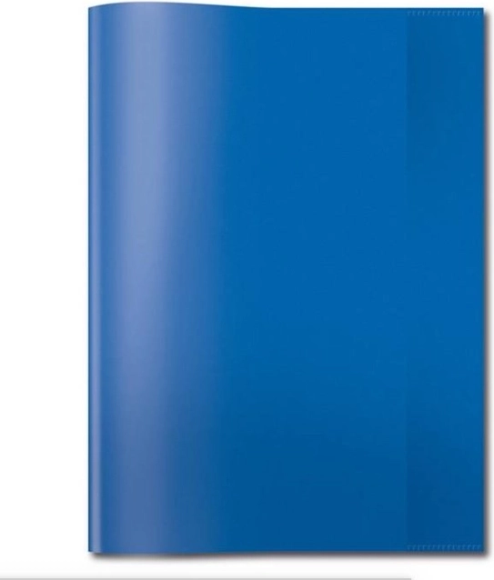 Blauwe transparante kaft voor A5-schrift