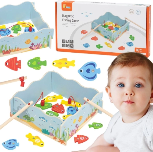 Houten magnetisch visspel VIGA