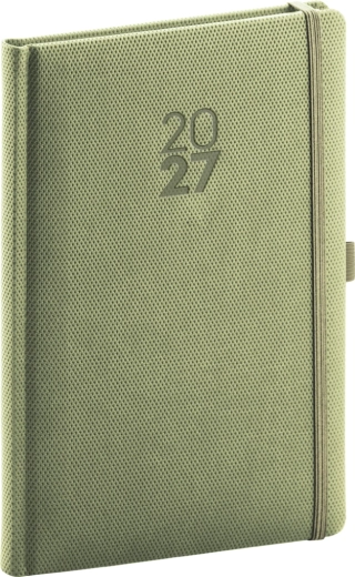 Notique weekagenda Diamante 2027 olijfgroen 15 × 21 cm
