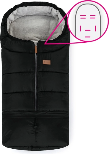 Voetenzak 3-in-1 PETITE&MARS Jibot Horizontal Ink Black