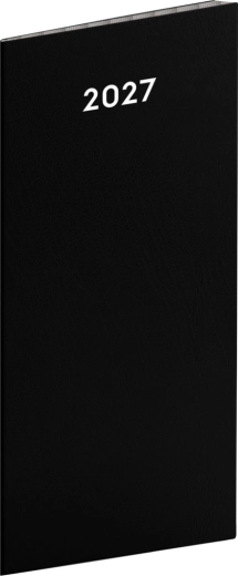 Notique zakagenda zwart 2027 (8 × 18 cm)